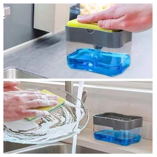 ⭐ Dispensador  de lavaloza con esponja